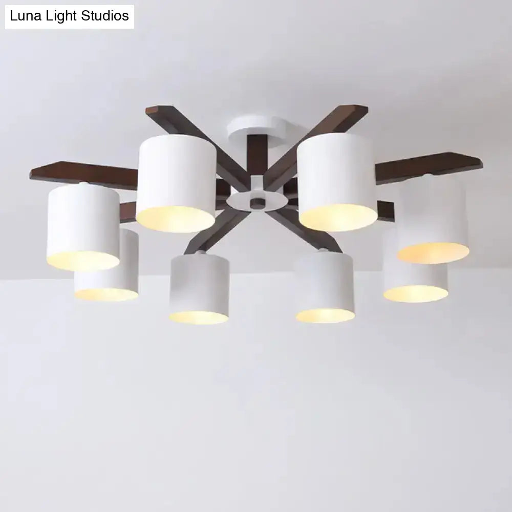 White Brown Ceiling Chandelier