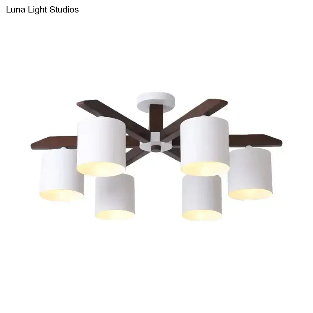 White Brown Ceiling Chandelier
