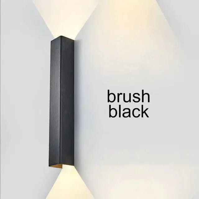Black Aluminum Wall Sconce