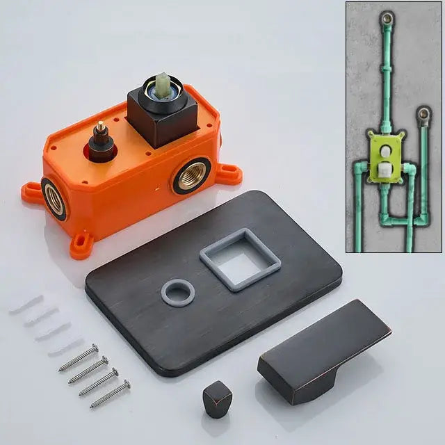 Brass Orange Shower Valve