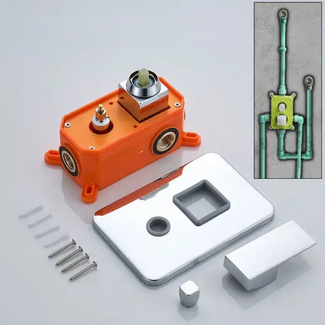Brass Orange Shower Valve