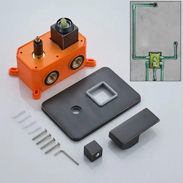 Brass Orange Shower Valve
