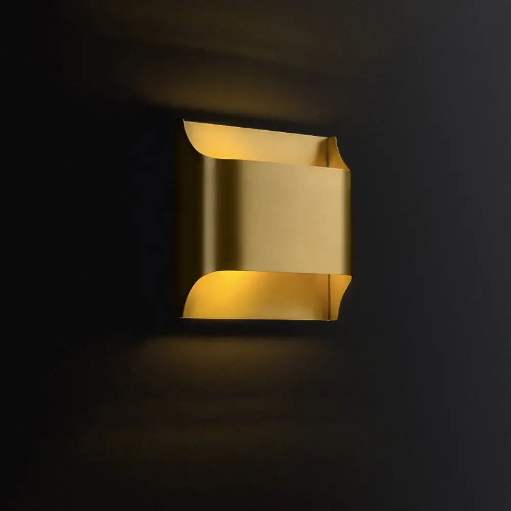 Brass Geometric Wall Sconce