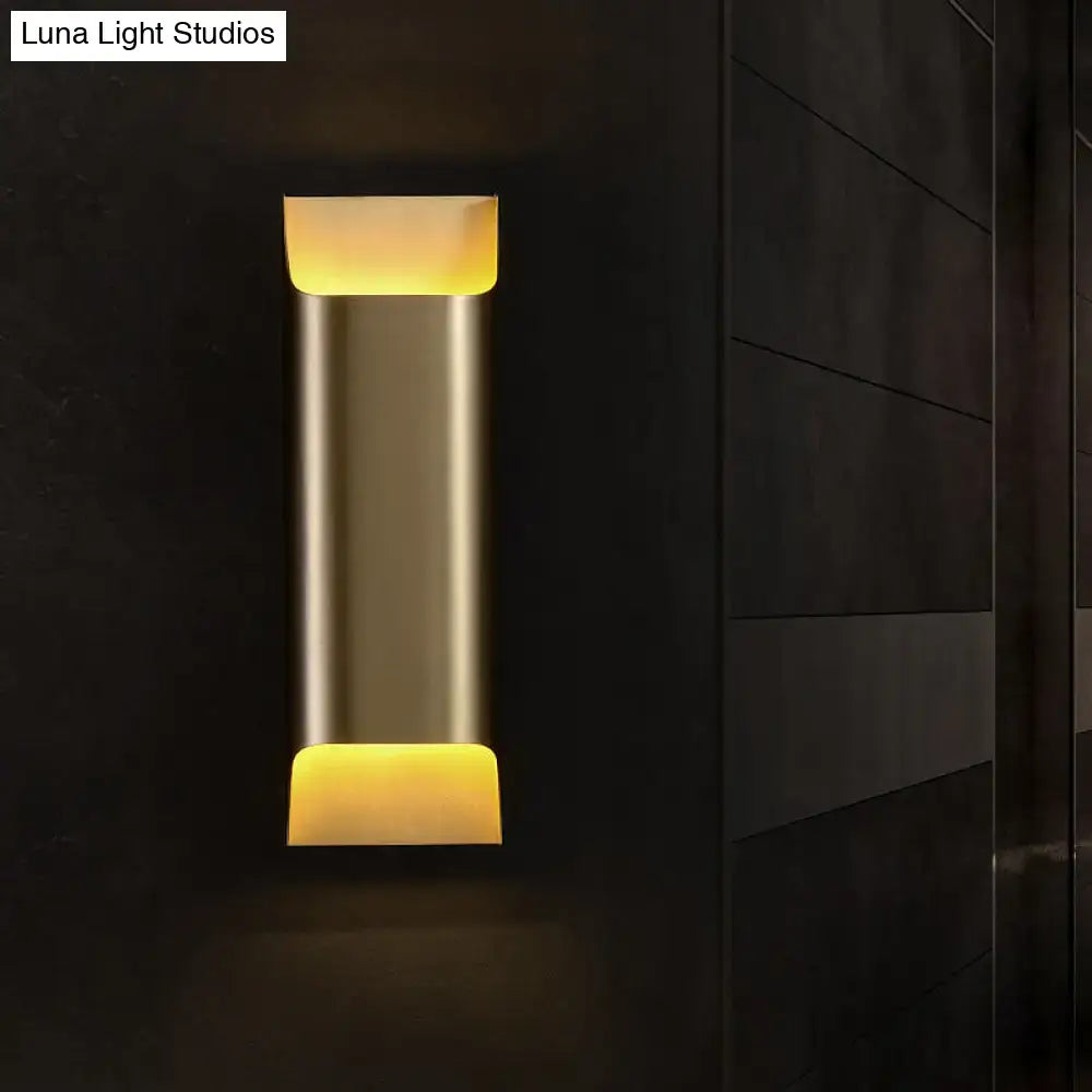 Brass Geometric Wall Sconce