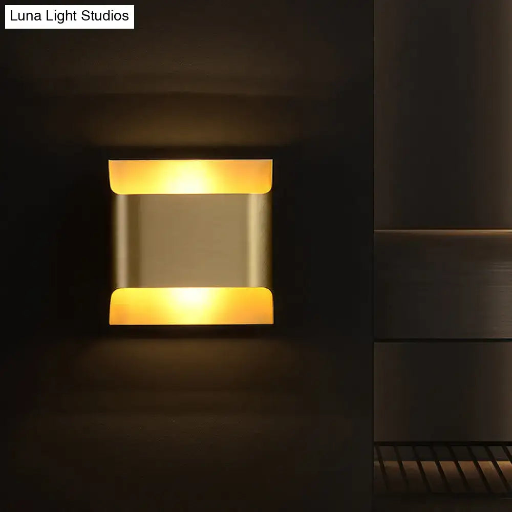 Brass Geometric Wall Sconce