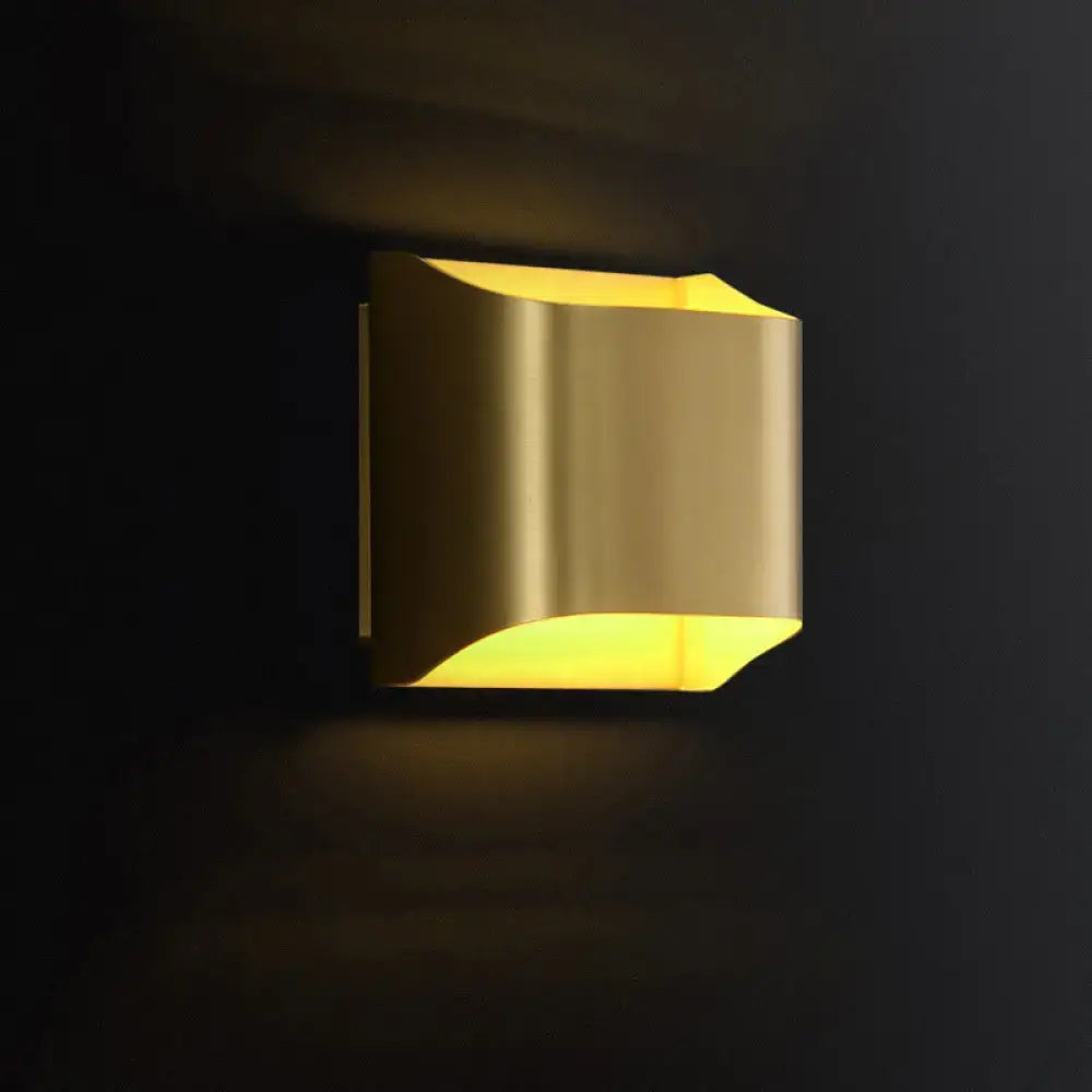 Brass Geometric Wall Sconce