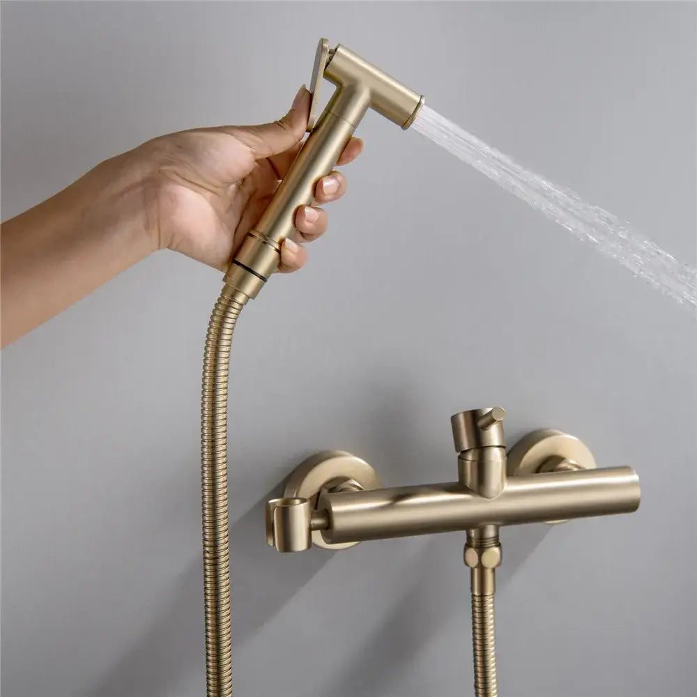 Brushed Brass Bidet Faucet