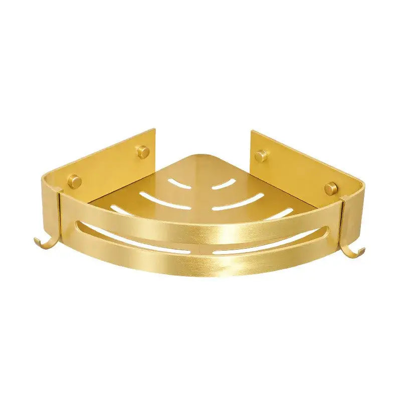 Gold Aluminum Corner Shelf