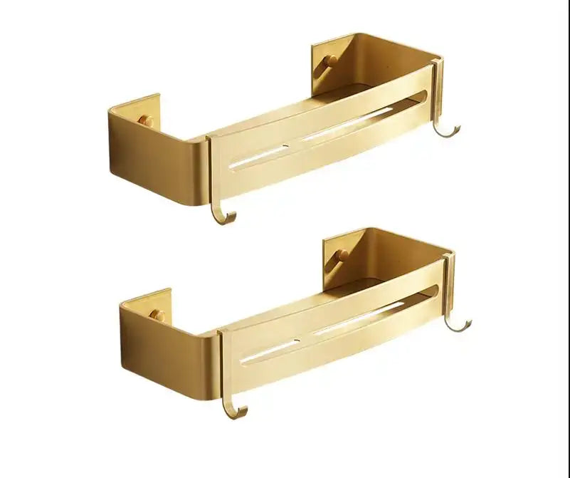 Gold Aluminum Corner Shelf