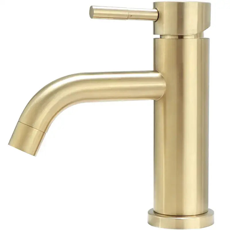 Gold Deck-Mounted Basin Mixer Tap