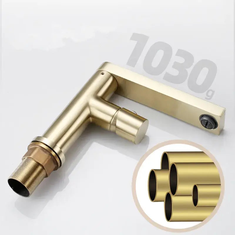 Gold Single Handle Mixer Tap
