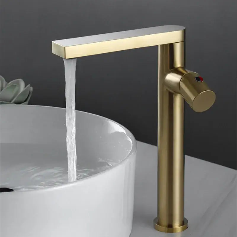 Gold Single Handle Mixer Tap