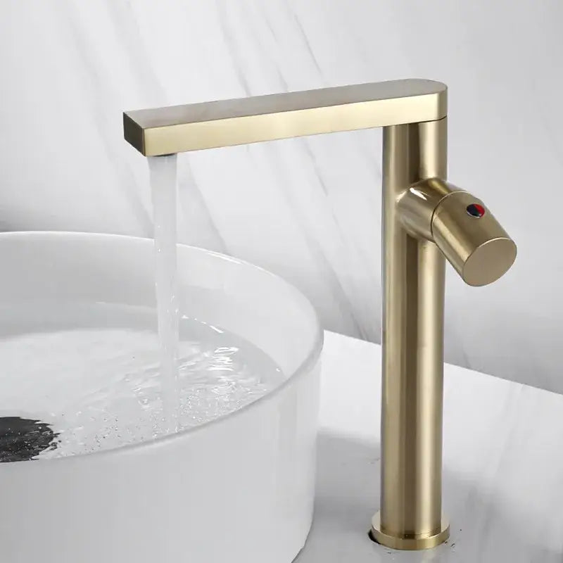 Gold Single Handle Mixer Tap