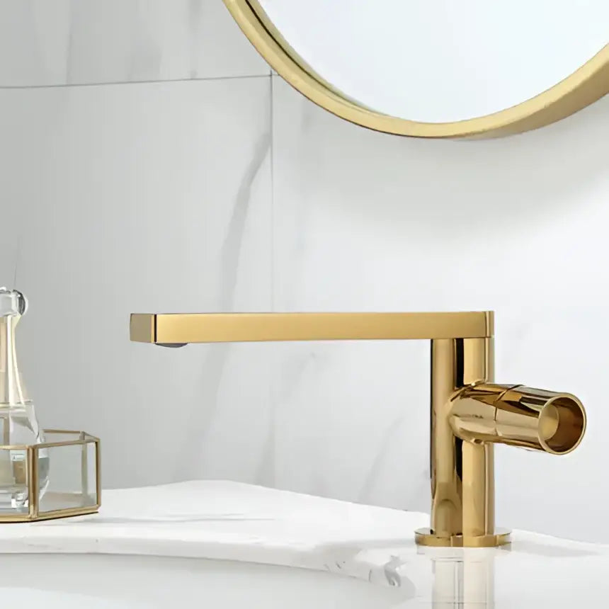 Gold Single Handle Mixer Tap