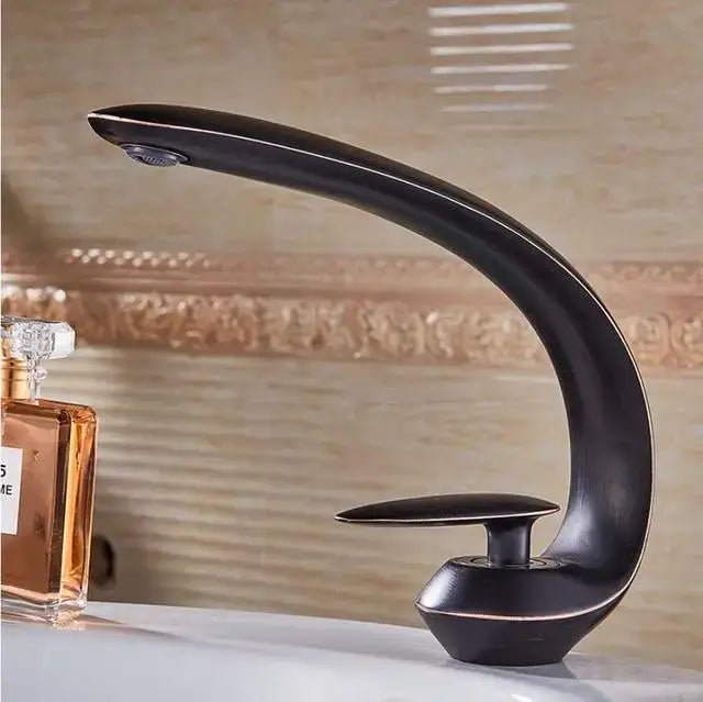 Brushed Gold Sink Fixture