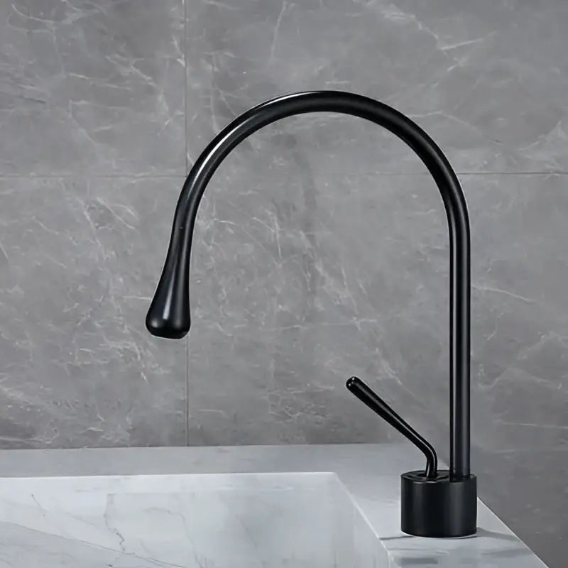 White Gold Swivel Faucet
