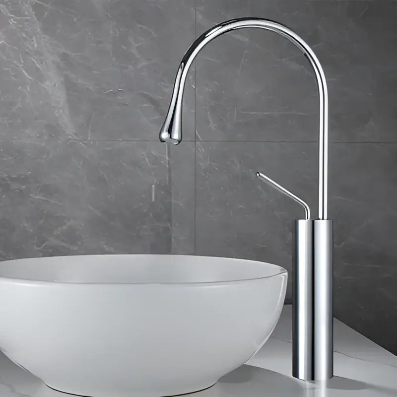 White Gold Swivel Faucet