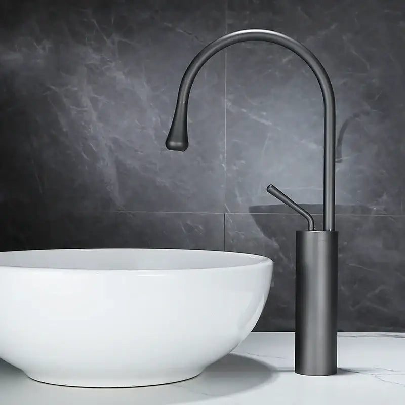 White Gold Swivel Faucet