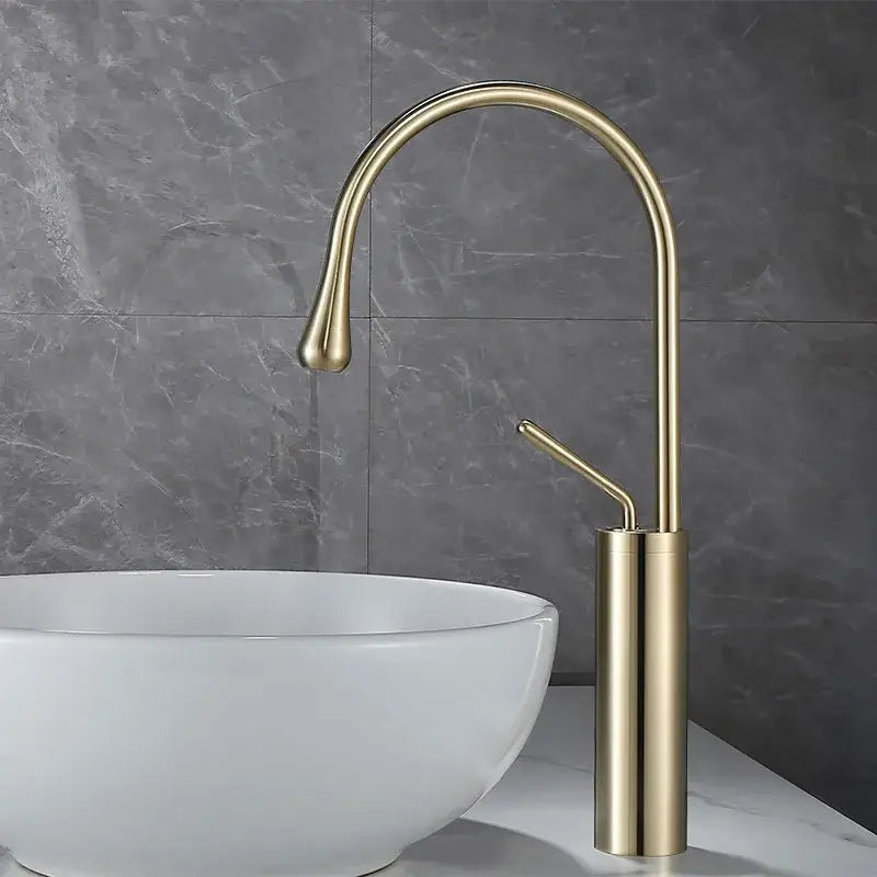 White Gold Swivel Faucet
