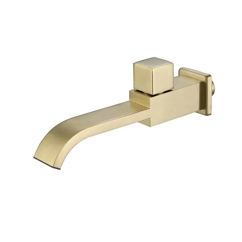 Brushed Gold Wall Faucet