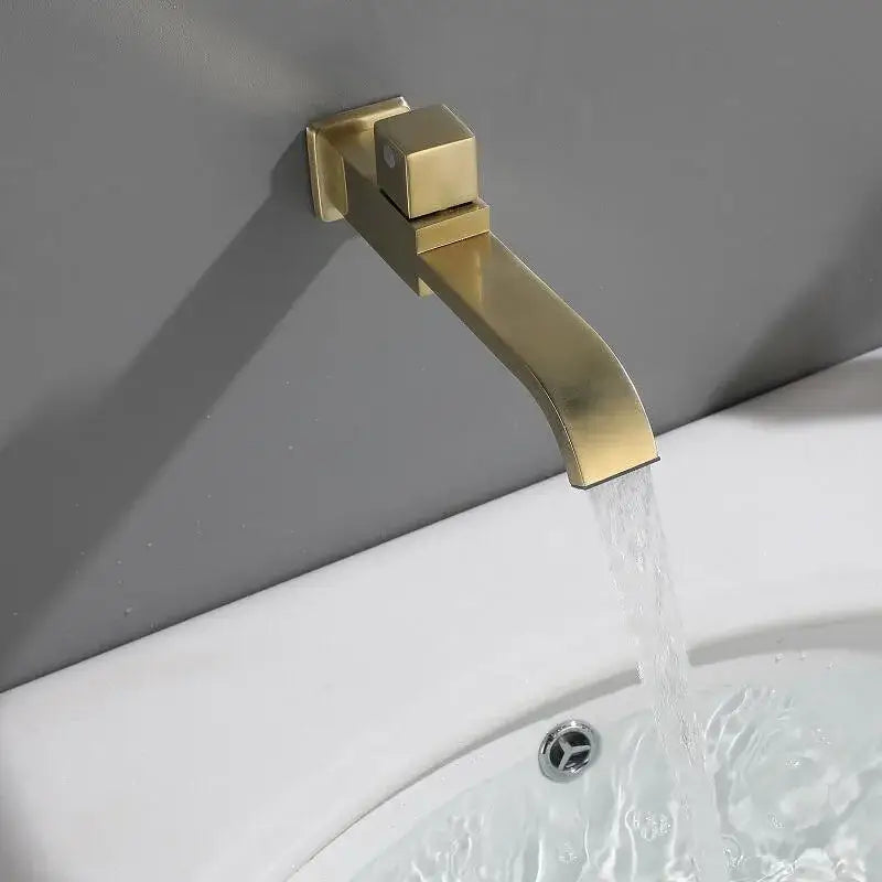Brushed Gold Wall Faucet