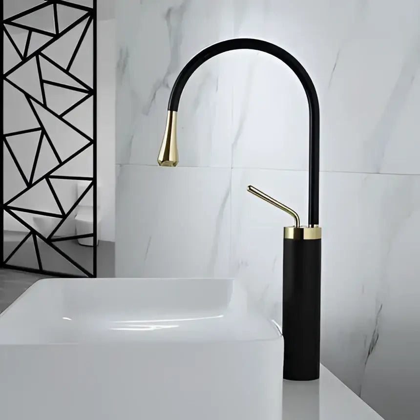 Gold Swivel Bathroom Faucet