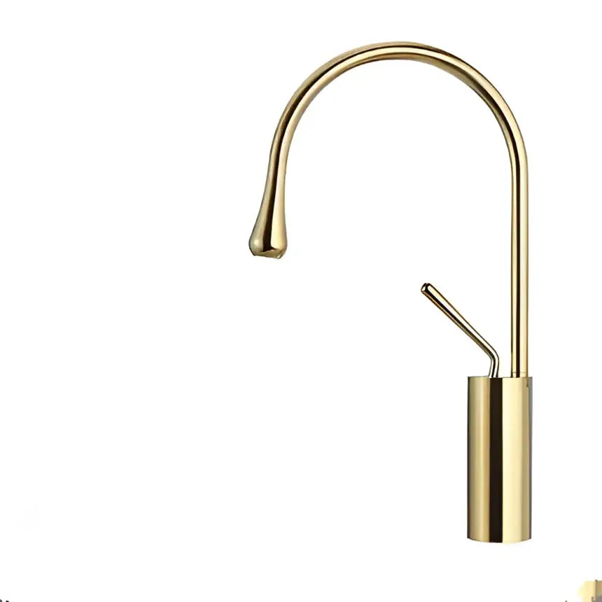 Gold Swivel Bathroom Faucet