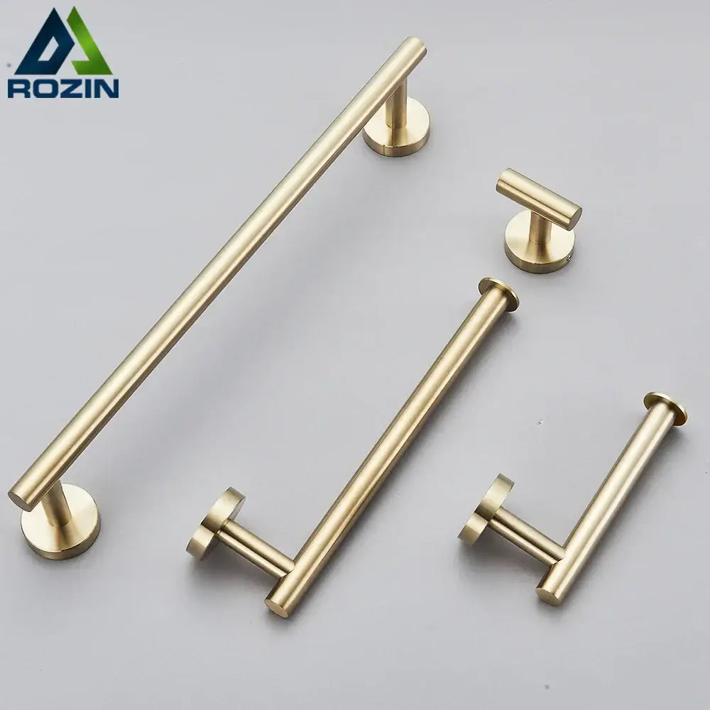 Gold Bathroom Accessories Set