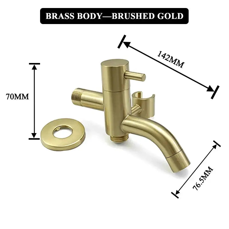 Gold Bidet Faucet Set
