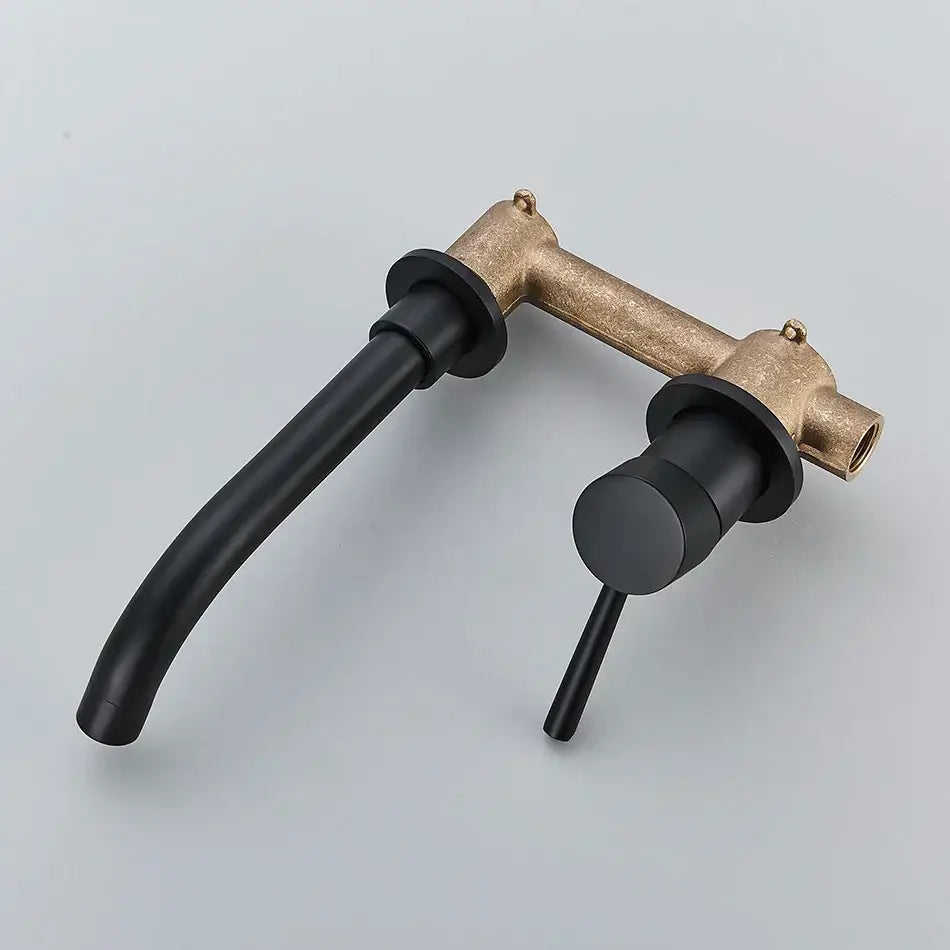 Gold Black Wall Faucet