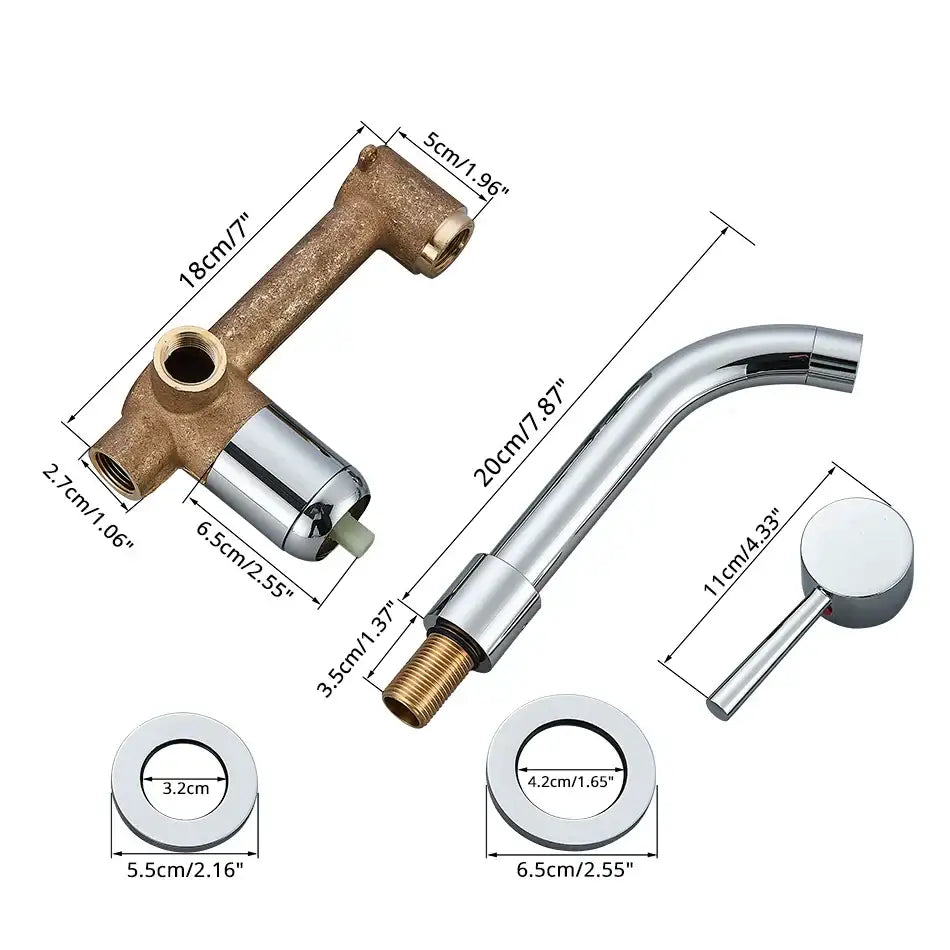 Gold Black Wall Faucet