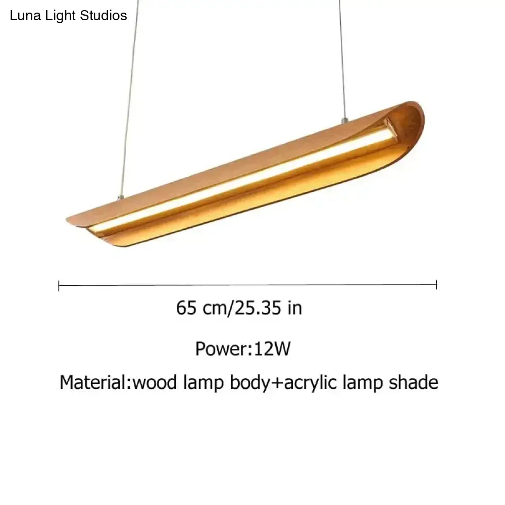 Wood Gold Chandelier Light
