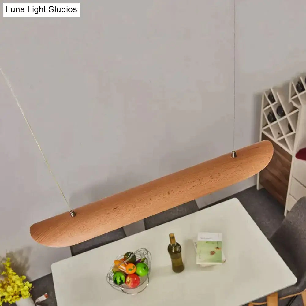 Wood Gold Chandelier Light