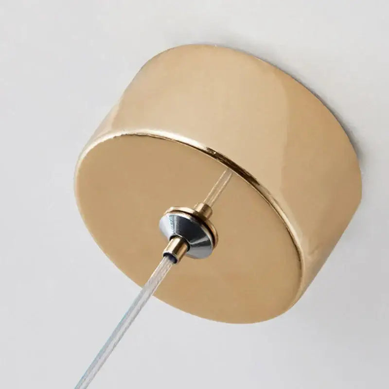 Gold Cylindrical Pendant Light