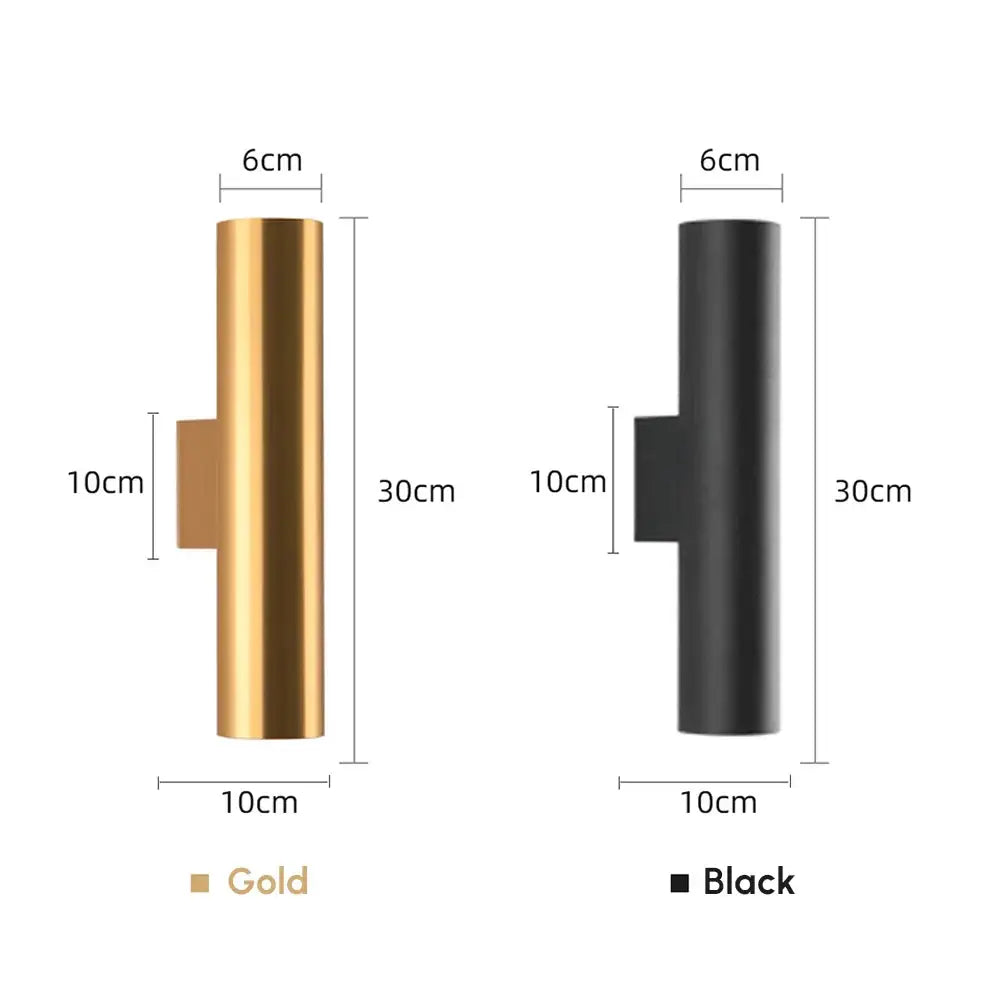 Gold Black Wall Light
