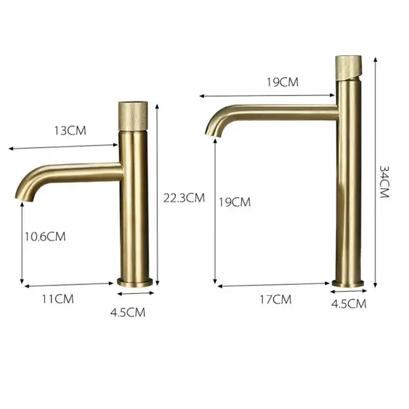 Gold Single Handle Faucet