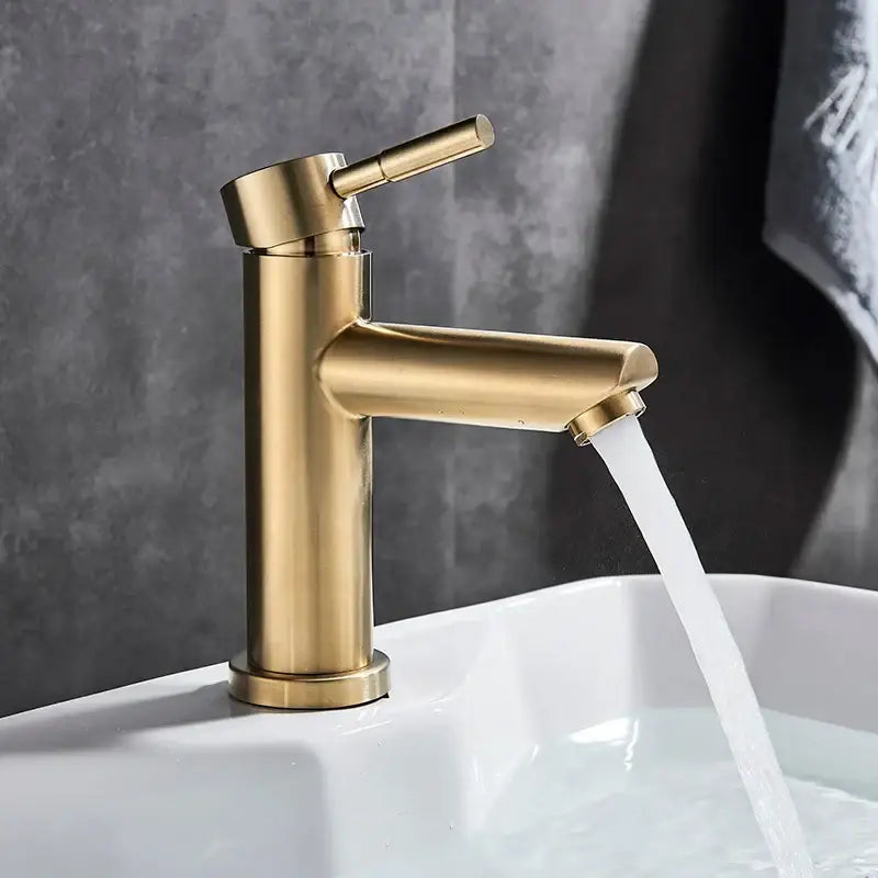 Brushed Gold Brass Faucet