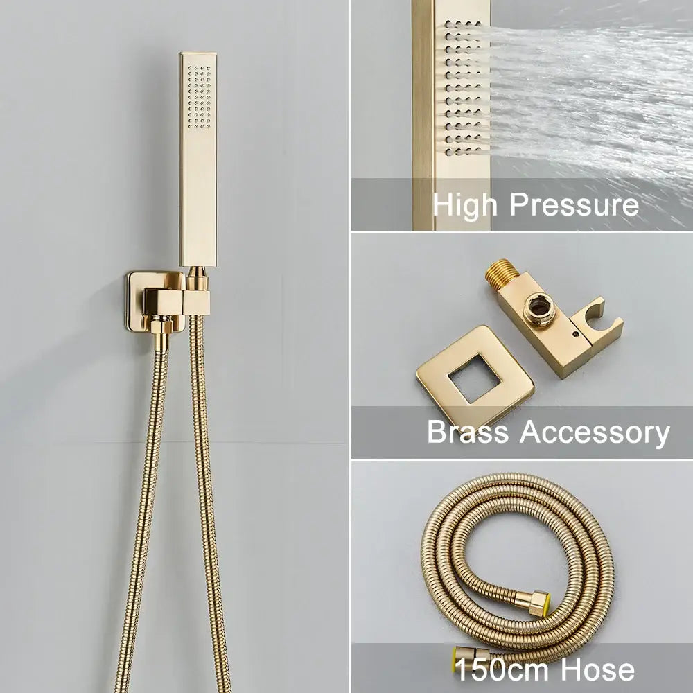 Brushed Gold Shower Faucet