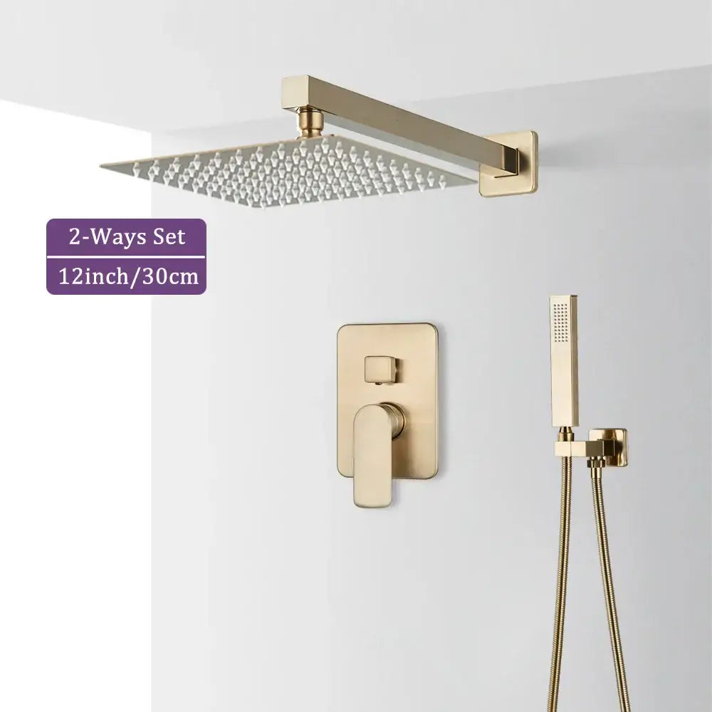 Brushed Gold Shower Faucet