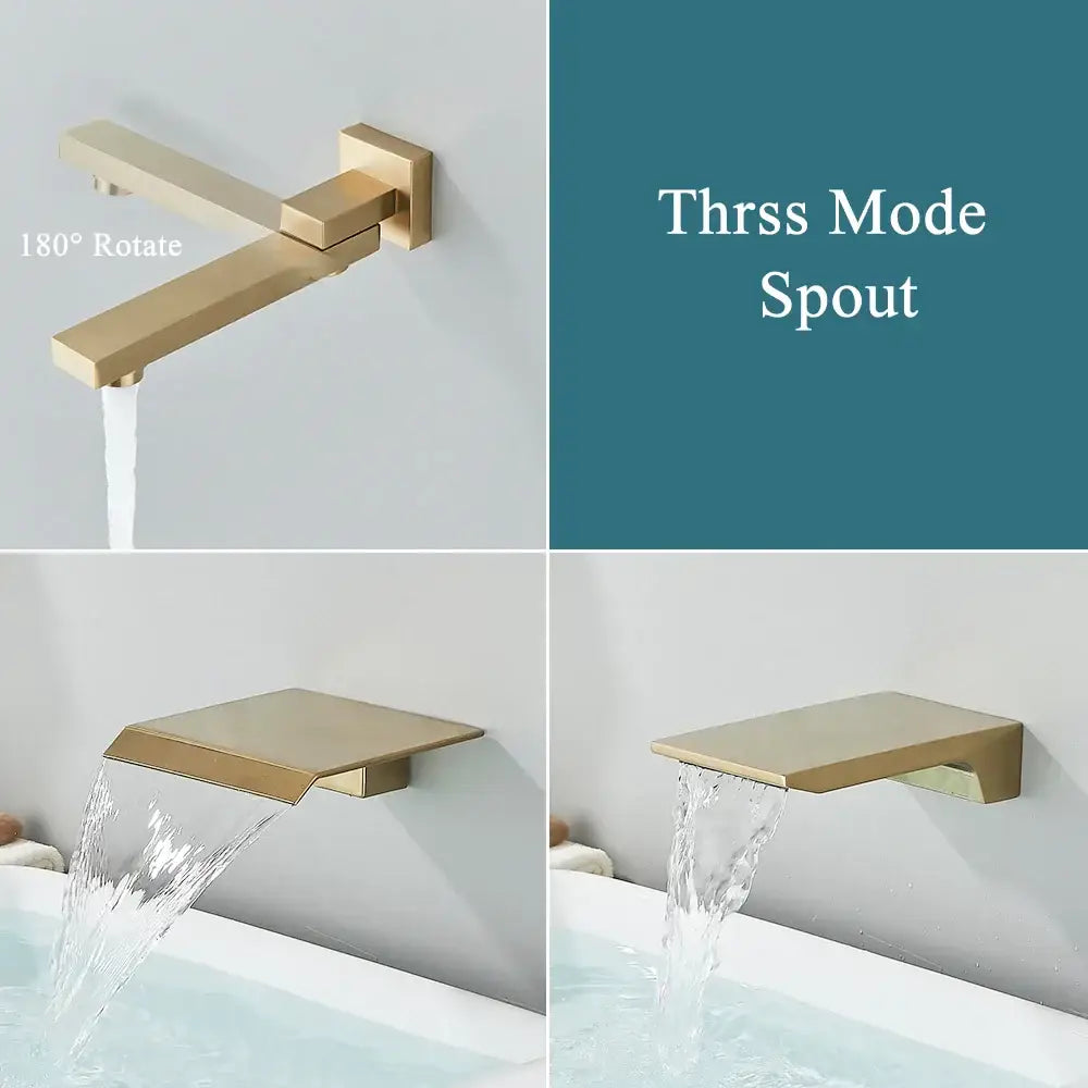 Brushed Gold Shower Faucet