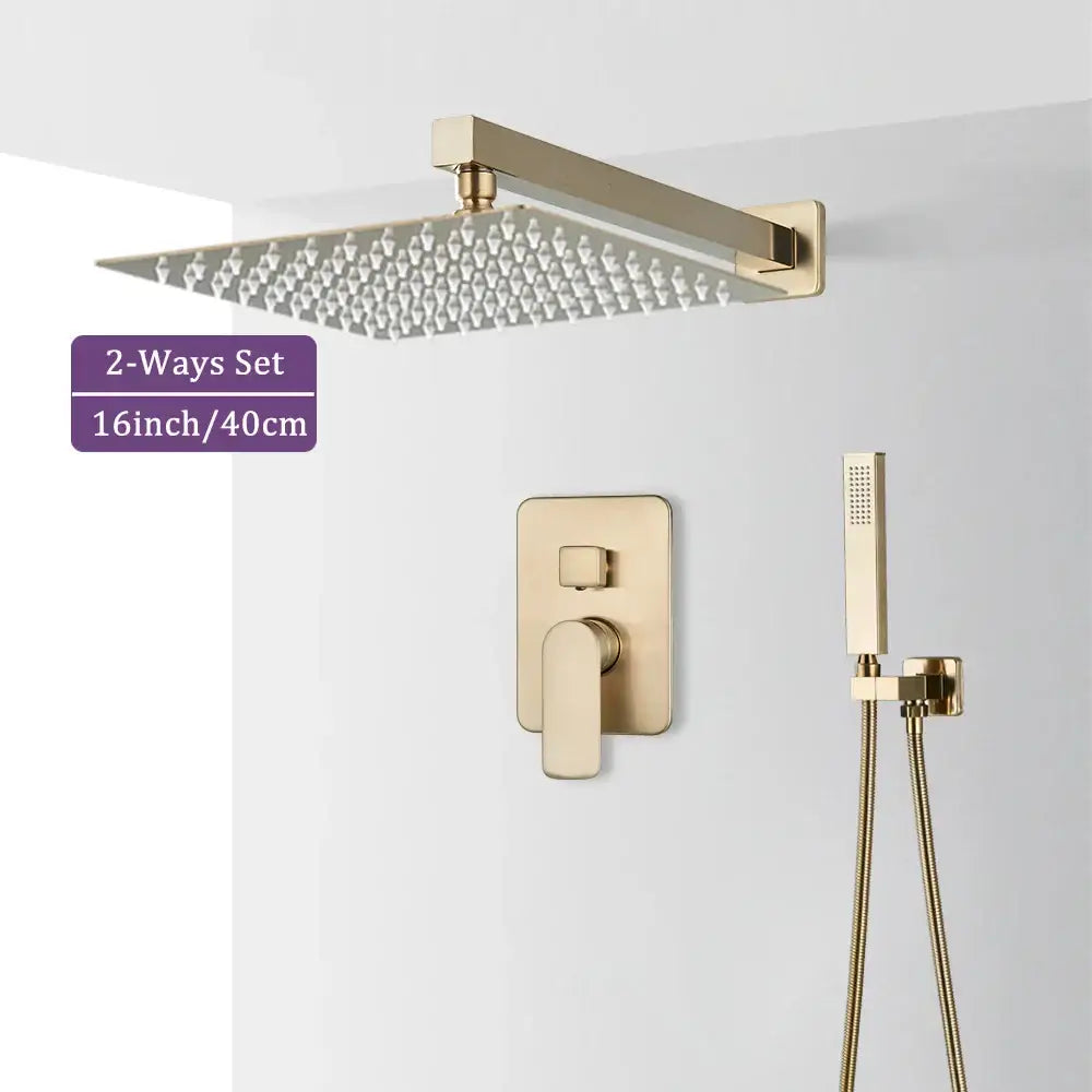 Brushed Gold Shower Faucet