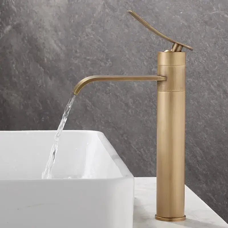 Bronze Waterfall Basin Mixer