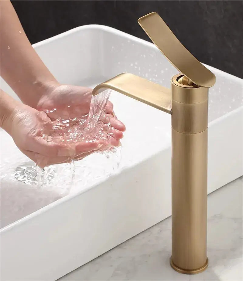 Bronze Waterfall Basin Mixer