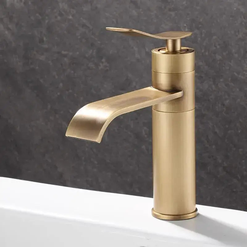 Bronze Waterfall Basin Mixer