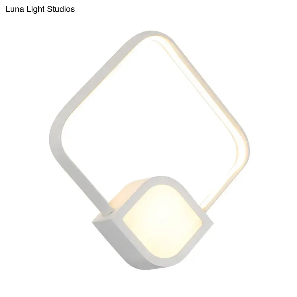 Gold White LED Sconce