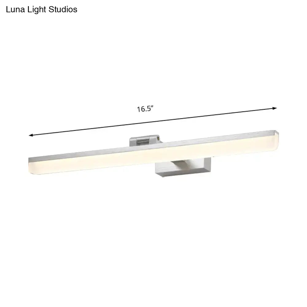 Metal LED Vanity Sconce Brushed Three-Size