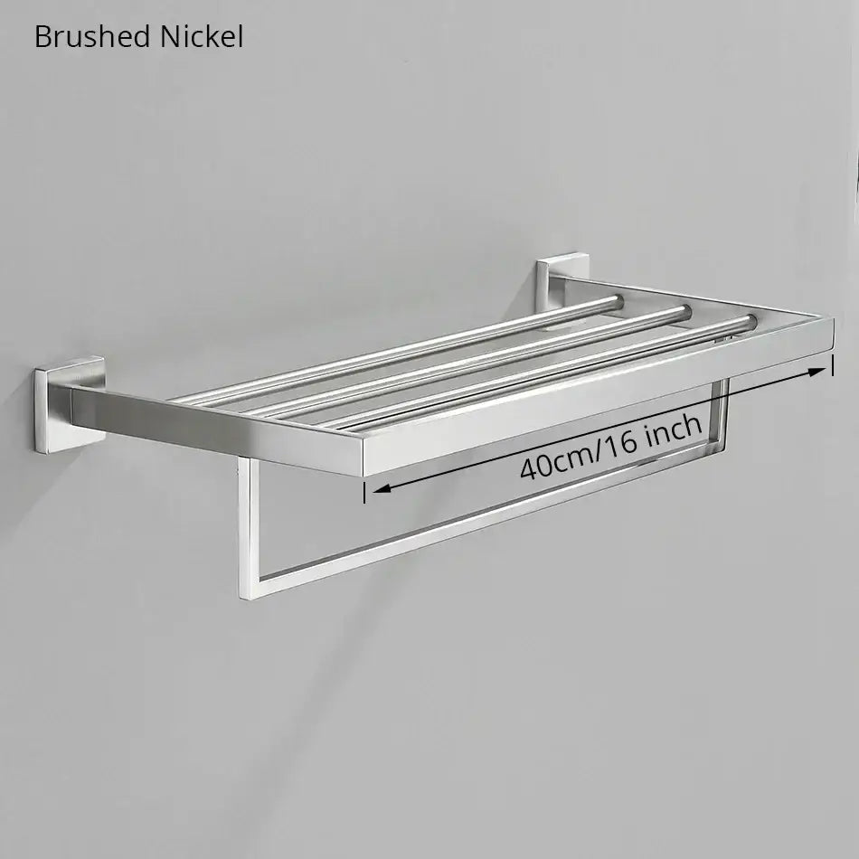 Nickel Bathroom Accessory Set