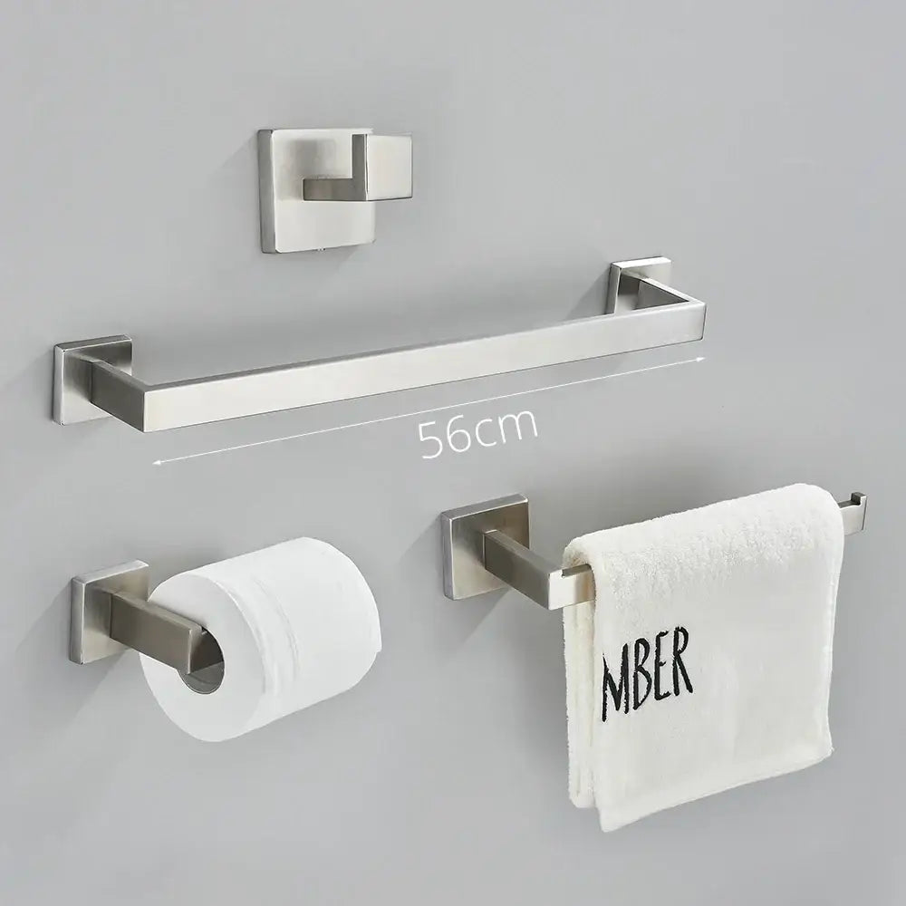 Nickel Bathroom Accessory Set