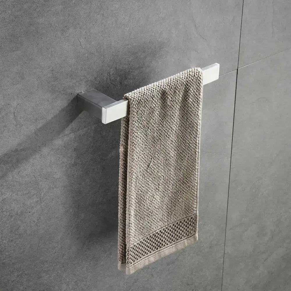 Nickel Glass Bathroom Set