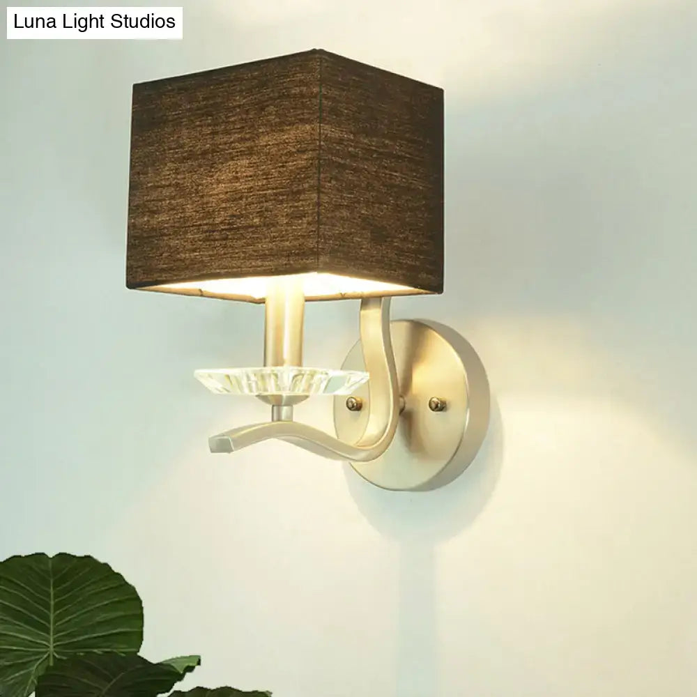 Nickel Crystal Wall Lamp